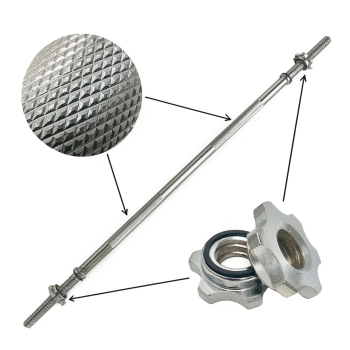 SZTANGA PROSTA GRYF DO ĆWICZEŃ GWINTOWANY 120CM/25MM